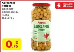 Alcampo Auchan - garbanzos cocidos oferta