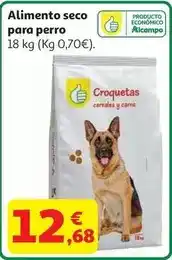 Alcampo Al. perro cereales y carne auchan economico 18 kg oferta