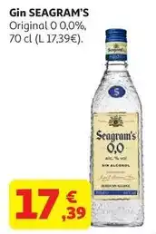 Alcampo Gin seagram's 70 cl oferta