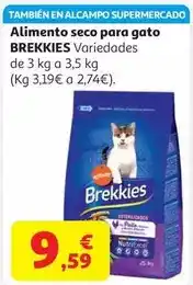 Alcampo Al gato seco salmon brekkies 3,5 kg oferta