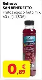 Alcampo Refresco san benedetto zero fruta mix 0,4l oferta