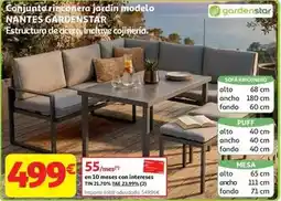 Alcampo Gardenstar - conjunto inconera jardín modelo nantes oferta