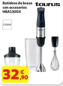Alcampo Taurus - batidora de brazo con accesorios hba1300x oferta