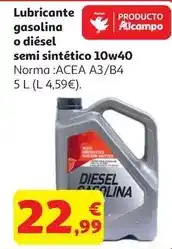 Alcampo Lubricante auchan 10w40 1 l oferta