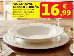 Alcampo Plato llano 265cm opal cerdeña oferta