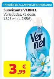 Alcampo Suavizante vernel cielo azul 75ds 13500 ml oferta