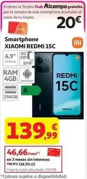 Alcampo Xiaomi - smartphone redmi 15c oferta
