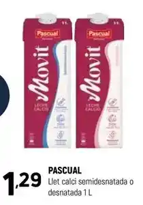 Coviran Pascual - llet calci semidesnatada o desnatada oferta