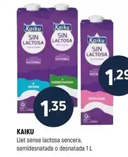 Coviran Kaiku - llet sense lactosa sencera, semidesnatada o desnatada oferta