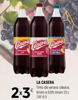Coviran La casera - tinto de verano clasico, limón o 0% limón oferta