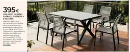 BigMat Conjunto palermo formado por mesa y 6 sillones oferta