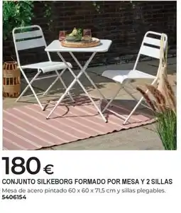BigMat Conjunto silkeborg formado por mesa y 2 sillas oferta