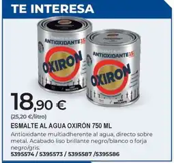 BigMat OXIRON Esmalte al agua oxirón oferta