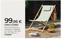 BigMat Hamaca bambú oferta