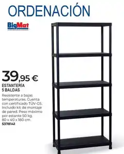 BigMat BIGMAT Estantería 5 baldas oferta