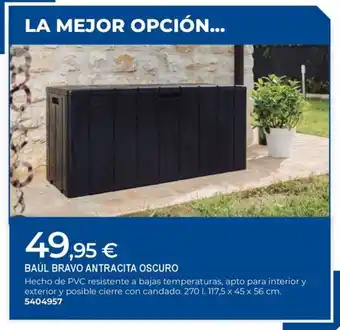 BigMat Baúl bravo antracita oscuro oferta