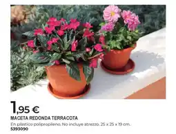 BigMat Maceta redonda terracota oferta