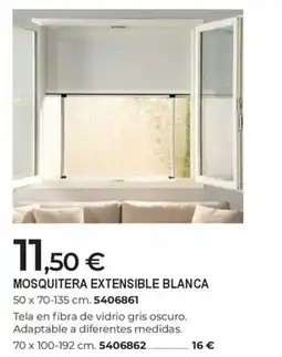 BigMat Mosquitera extensible blanca oferta