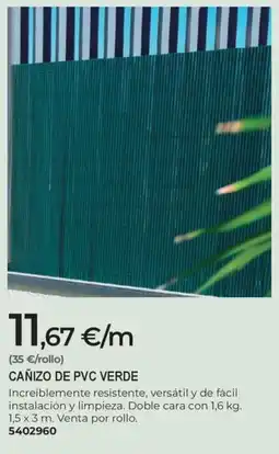 BigMat Cañizo de pvc verde oferta