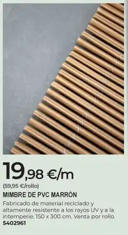 BigMat Mimbre de pvc marrón oferta