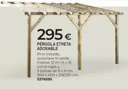 BigMat Pérgola etreta adosable oferta