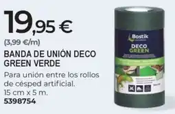BigMat BOSTIK Banda de unión deco green verde oferta