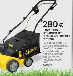 BigMat Barredora/ peinadora de césped roll&comb 502e-v20 oferta