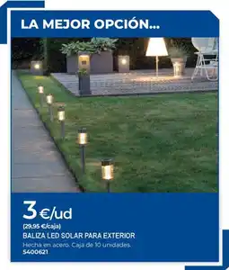 BigMat Baliza led solar para exterior oferta