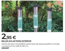 BigMat Baliza solar para exterior oferta