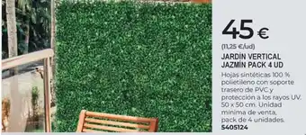 Jardín vertical jazmin pack 4 ud