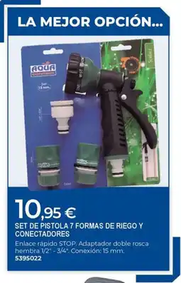 BigMat Set de pistola 7 formas de riego y conectadores oferta