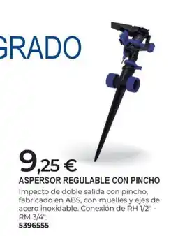 BigMat Aspersor regulable con pincho oferta