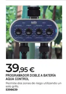 BigMat Programador doble a batería aqua control oferta