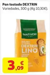 Alcampo Pan dextrin c/lino santiveri 300 g oferta