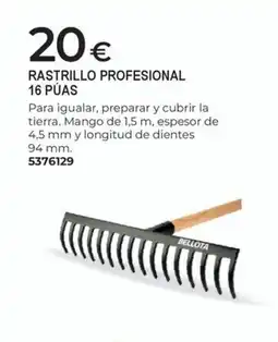 BigMat Rastrillo profesional 16 púas oferta