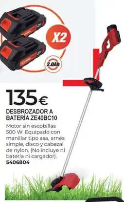 BigMat Desbrozador a batería ze40bc10 oferta