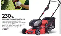 BigMat Cortacésped a batería ze42-e40 oferta