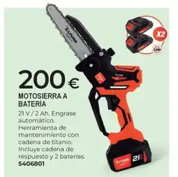 BigMat Motosierra a batería oferta