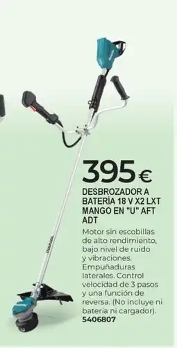 BigMat Desbrozador a batería 18 v x2 lxt mango en "u" aft adt oferta