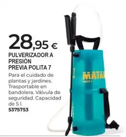BigMat Pulverizador a presión previa polita 7 oferta