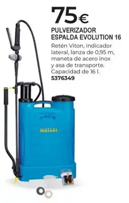BigMat MATABI Pulverizador espalda evolution 16 oferta