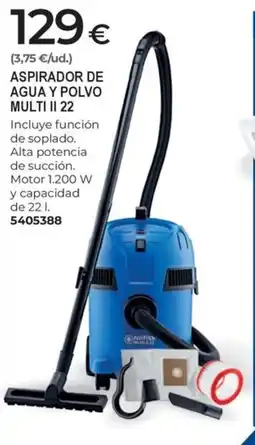 BigMat Aspirador de agua y polvo multi ii 22 oferta