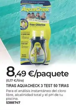 BigMat Tiras aquacheck 3 test 50 tiras oferta
