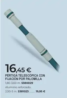 BigMat Pértiga telescópica con fijación por palomilla oferta