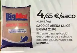 BigMat BIGMAT Saco de arena silice oferta