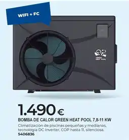 BigMat Bomba de calor green heat pool 7,8-11 kw oferta