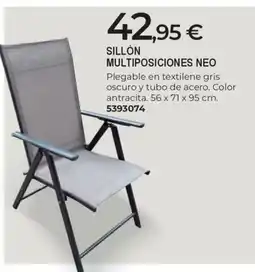 BigMat Sillón multiposiciones neo oferta