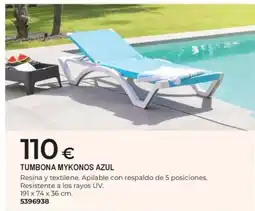 BigMat Tumbona mykonos azul oferta