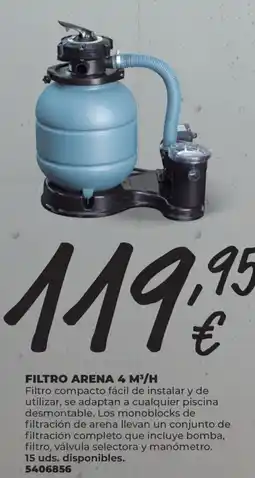 BigMat Filtro arena 4 m³/h oferta