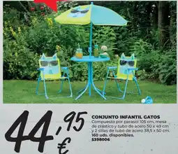 BigMat Conjunto infantil gatos oferta